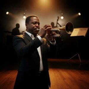trompettiste de jazz solo