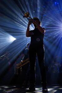 Trompettiste en concert