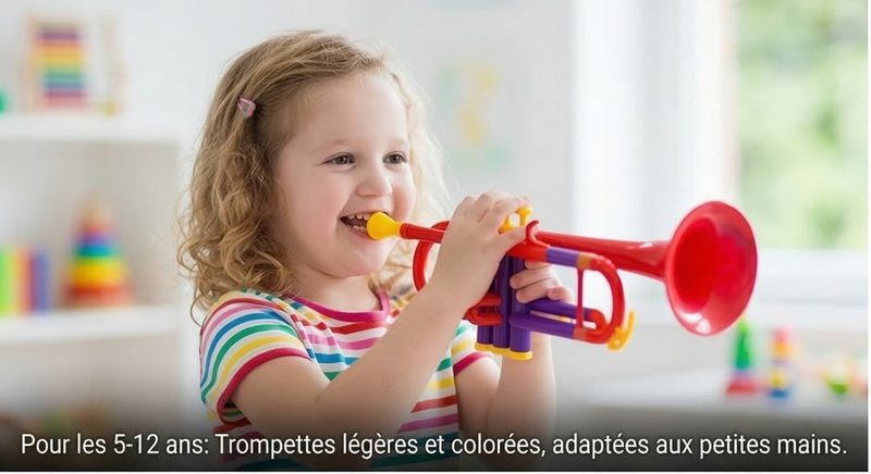 Enfant jouant de la trompette