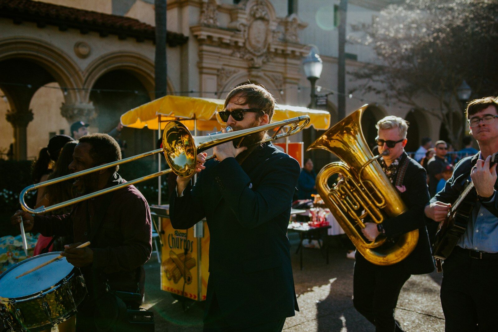 Brass band en représentation
