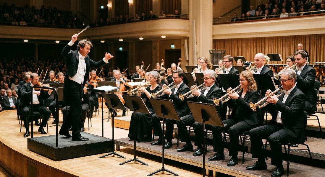 Trompettiste dans un orchestre